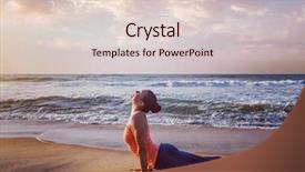  Presentation with sun salutation - Theme consisting of practices ashtanga vinyasa yoga surya background and a lemonade colored foreground