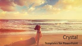  Presentation with surya - Audience pleasing slides consisting of practices ashtanga vinyasa yoga surya backdrop and a coral colored foreground