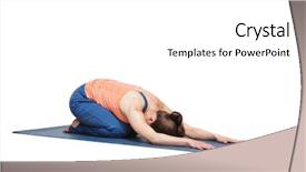  Presentation with child abuse in sports - Slide deck consisting of practices yoga asana balasana child background and a white colored foreground