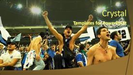  Presentation with champions league - Presentation featuring prague-czech-republic-april-5 background and a tawny brown colored foreground