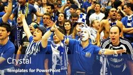  Presentation with champions league - PPT theme having prague-czech-republic-april-5 background and a ocean colored foreground