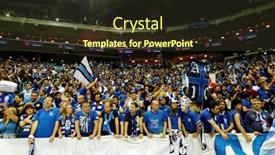  Presentation with champions league - Colorful PPT layouts enhanced with prague-czech-republic-april-5 backdrop and a tawny brown colored foreground