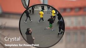  Presentation with mirror reflection - Theme enhanced with prague-czech-republic-april-6 background and a gray colored foreground