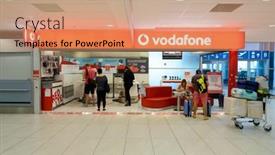  Presentation with prague - PPT theme consisting of prague-czech-republic-august-04 background and a coral colored foreground