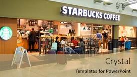  Presentation with starbucks - Audience pleasing presentation theme consisting of prague-czech-republic-august-18 backdrop and a coral colored foreground