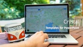  Presentation with hippie - Cool new presentation design with prague-czech-republic-july-10 backdrop and a seafoam green colored foreground