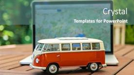  Presentation with hippie - Audience pleasing presentation consisting of prague-czech-republic-july-10 backdrop and a seafoam green colored foreground