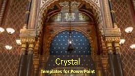  Presentation with jewish synagogue - Slide deck featuring prague-czech-republic-march-6 background and a tawny brown colored foreground