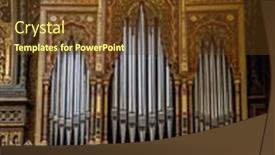  Presentation with interior design - PPT theme featuring prague-czech-republic-march-6 background and a tawny brown colored foreground