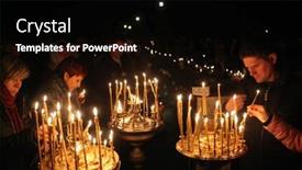  Presentation with easter church - PPT theme enhanced with prague-czech-republic-may-5 background and a black colored foreground