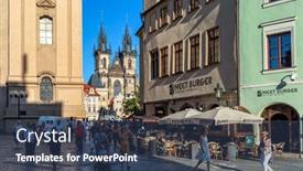  Presentation with czechia - Beautiful presentation featuring prague-czechia-september-03-2019 backdrop and a tawny brown colored foreground