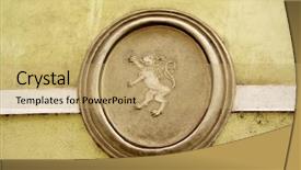  Presentation with prague - Amazing slide deck having art baroque sculpture painting - prague famous house backdrop and a coral colored foreground