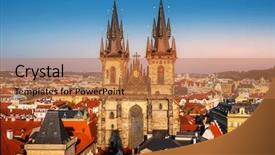  Presentation with aerial view of cape town - PPT theme enhanced with prague in the czech republic background and a coral colored foreground