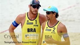  Presentation with beach volleyball - 