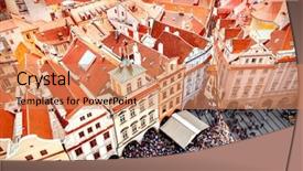  Presentation with prague astronomical clock - PPT layouts featuring prague old town square background and a  colored foreground