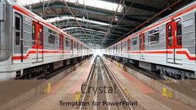  Presentation with public transport - Audience pleasing PPT layouts consisting of prague-september-17-modernized-subway backdrop and a coral colored foreground