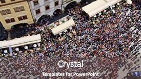  Presentation with prague astronomical clock - Beautiful PPT theme featuring pragues famous astronomical clock backdrop and a dark gray colored foreground