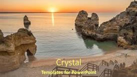  Presentation with algarve - PPT theme having praia-do-camilo-beach background and a  colored foreground