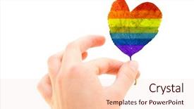  Presentation with love - Beautiful presentation design featuring praide worship - leaf of love backdrop and a lemonade colored foreground