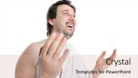  Presentation with pilgrim - Slides having ancient greek amphitheater of epidaurus background and a dark gray colored foreground.