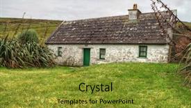  Presentation with irish - Audience pleasing presentation theme consisting of prairie architecture - irish cottage house backdrop and a  colored foreground