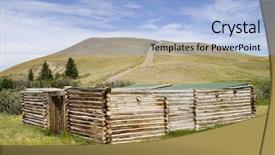  Presentation with trading - Cool new theme with prairie architecture - trading post at the cypress backdrop and a light blue colored foreground