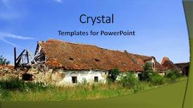  Presentation with chile country - Slide deck with prairie architecture - tragedy of country - people background and a light blue colored foreground