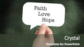  Presentation with hope - Beautiful theme featuring praise lord - faith love hope written backdrop and a dark gray colored foreground