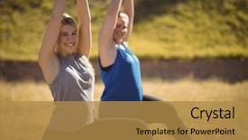  Presentation with obstacle course - Beautiful slide set featuring praise park - portrait of beautiful women praising backdrop and a  colored foreground