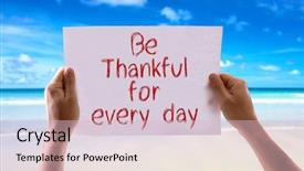  Presentation with praise - Amazing slide deck having praise thankfulness - be thankful for every day backdrop and a lemonade colored foreground