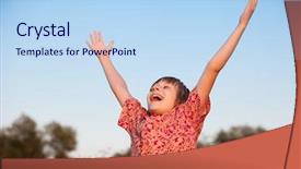  Presentation with life - Cool new PPT theme with praise thankfulness - pleasure of a life backdrop and a light blue colored foreground