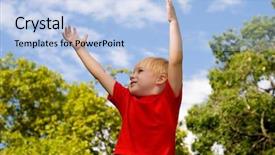  Presentation with praise - Slides enhanced with praise thankfulness - pleasure of a life background and a light blue colored foreground