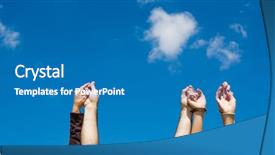  Presentation with praise - Cool new presentation theme with praise worship - hands raised and holding each backdrop and a teal colored foreground