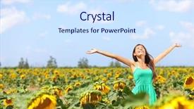  Presentation with worship woman - PPT layouts having praise worship - happy carefree summer girl background and a sky blue colored foreground