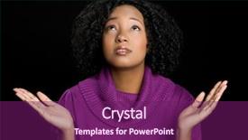  Presentation with praise - Amazing slide deck having praise worship - religious woman worshiping backdrop and a violet colored foreground