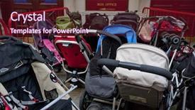  Presentation with preschooler outside - Amazing PPT layouts having prams or strollers outside theater backdrop and a wine colored foreground