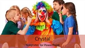  Presentation with children birthday - Presentation theme consisting of prank kid holiday cakes celebratory background and a red colored foreground