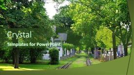  Presentation with amusement park - Cool new slide deck with prater-historical-amusement-park backdrop and a tawny brown colored foreground