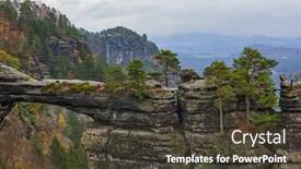  Presentation with czech republic - Colorful slide set enhanced with pravcicka-brana-rock-in-bohemian backdrop and a tawny brown colored foreground