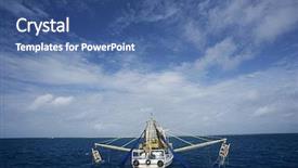  Presentation with prawn - Cool new presentation theme with prawn fishing trawler gulf of carpentaria australia backdrop and a ocean colored foreground