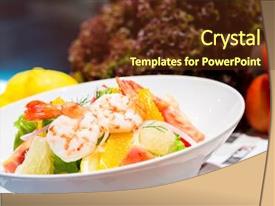 Prawn Salad Healthy Shrimp Salad PPT template 22 | CrystalGraphics