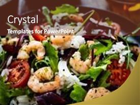 Prawn Salad With White Rice PPT template 5 | CrystalGraphics