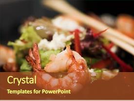 Prawns Fish Barbequed Prawn Salad With Shrimp PPT template 93 ...