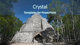  Presentation with mayan - Colorful presentation design enhanced with pray america - xaibe mayan pyramid in coba backdrop and a  colored foreground