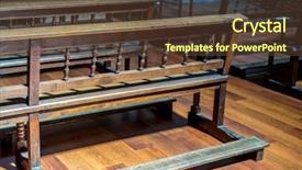  Presentation with church - Beautiful presentation featuring pray inside a church backdrop and a tawny brown colored foreground