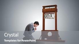  Presentation with pray time - Slide deck enhanced with pray time - businessman in deadline concept background and a gray colored foreground