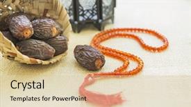  Presentation with festival - Audience pleasing slide set consisting of prayer - conceptual set of objects backdrop and a lemonade colored foreground