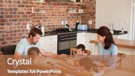  Presentation with eating - Colorful presentation theme enhanced with prayer - family praying before eating meal backdrop and a red colored foreground