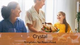  Presentation with feast - Slides featuring prayer - happy thanksgiving day autumn feast background and a red colored foreground