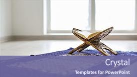  Presentation with open book - Slides enhanced with prayer - open holy book of muslims background and a ocean colored foreground